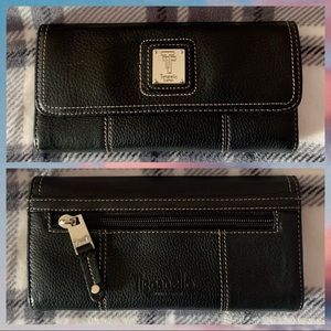 Black Tignanello Wallet || Long Trifold